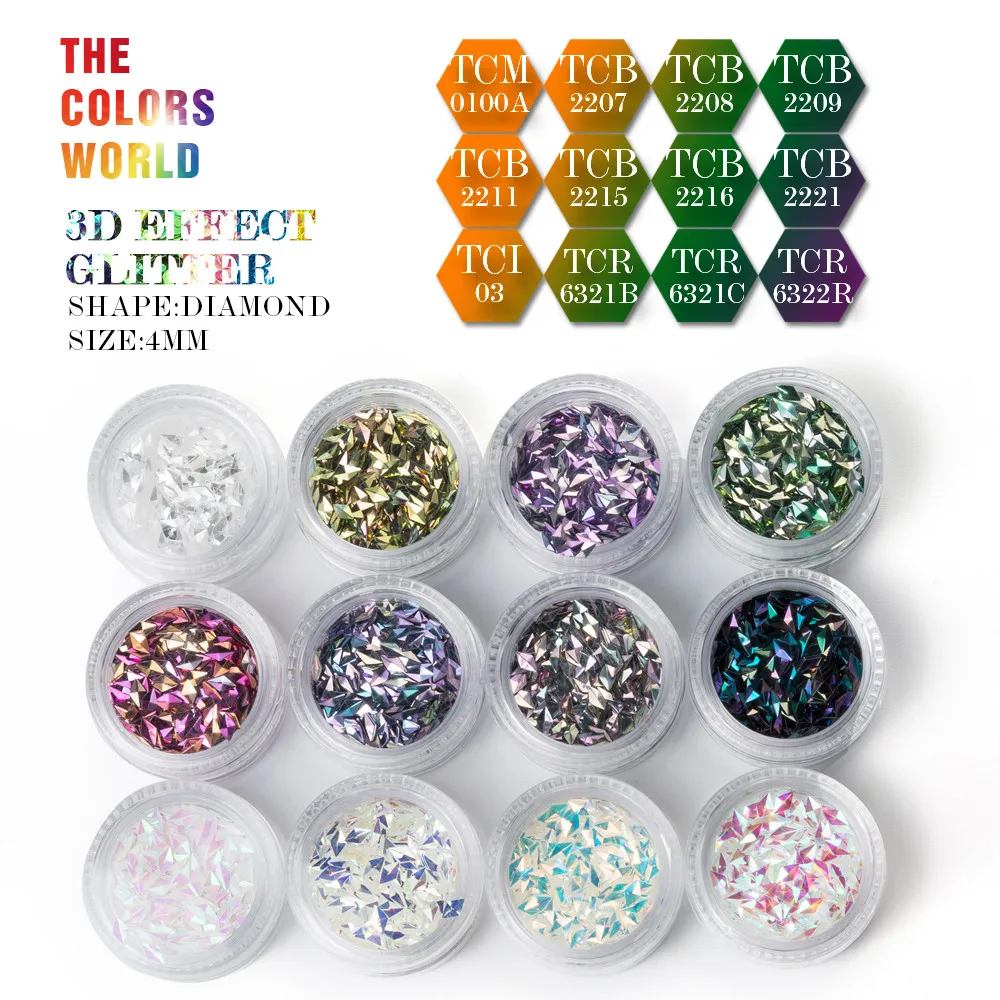 Блестящий набор для маникюра 4 мм 12 цветов|glitter set|nail glitter setglitter nail art set |