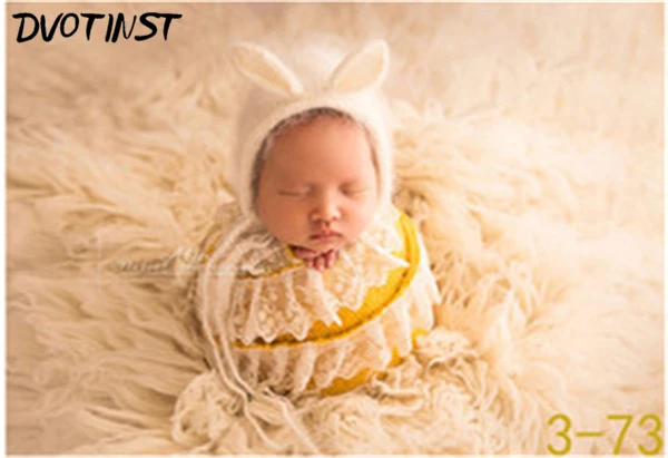 Dvotinst Crochet Knitted Soft Cotton Baby Lace Wraps Photography Props Fotografia Background Blanket Infant Toddler Studio Props