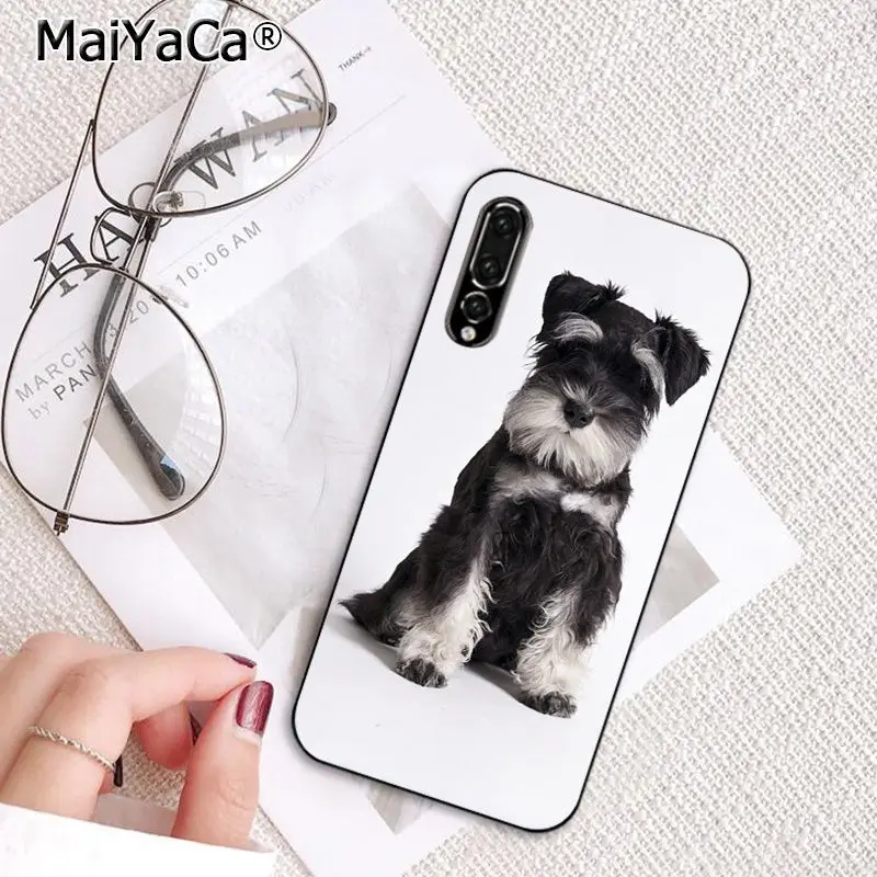 MaiYaCa милые собаки Шнауцер крашеный чехол для телефона для huawei P20Lite P30Pro P Smart Y5 Y6 Honor8A 8C 10i Nova3 Mate20Lite View10