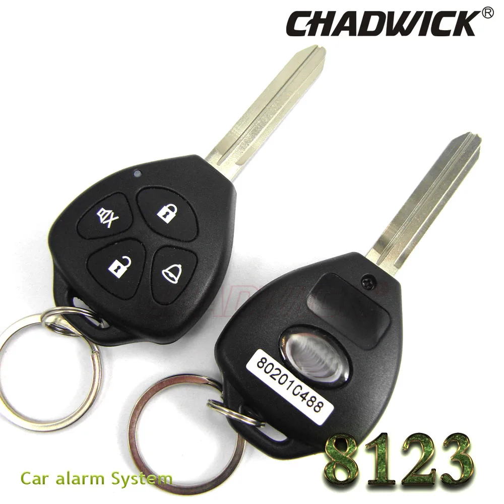 Односторонняя Автомобильная сигнализация CHADWICK 8123 для Toyota#2 пустой ключ универсальная сирена Автоматическая безопасность бесключевая запись анти-угон 12 В постоянного тока