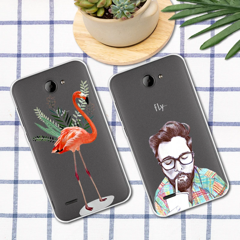 Case For Fly Fs551 Nimbus 4 5.5 inch Transparent Printing Drawing Silicone Phone Cases Cover Inch |
