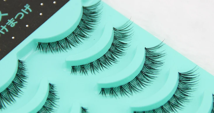 LASGOOS 10 парт/лот натуральные накладные ресницы короткие 8 мм тонкие для