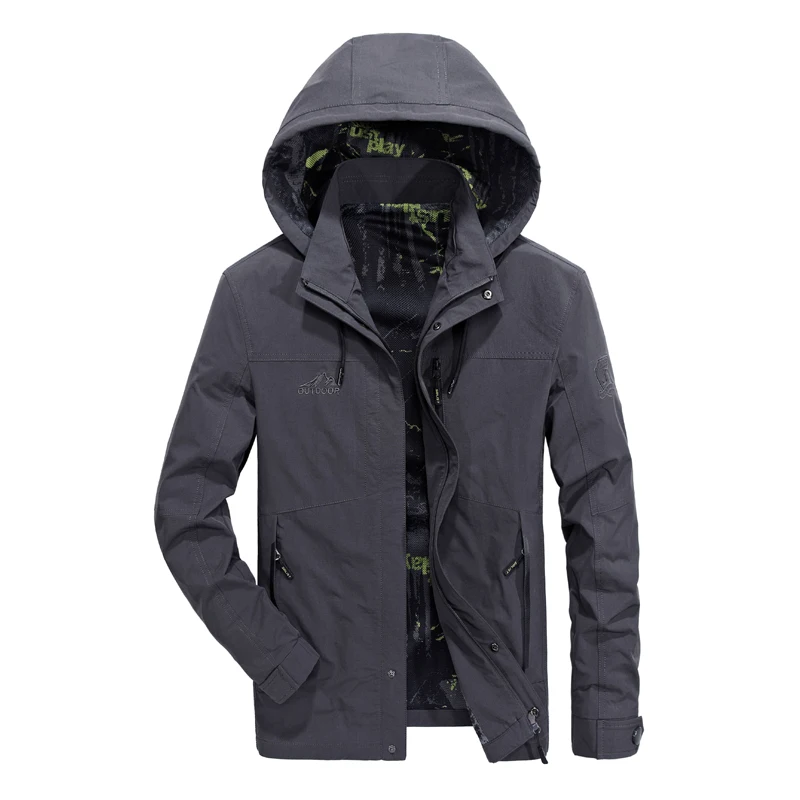 MANLI, новинка, мужские куртки, s Softshell, для пеших прогулок, для кемпинга, походов, альпинизма, пальто для непродуваемой рыбалки, одежда для мужчин, пальто - Цвет: Серый