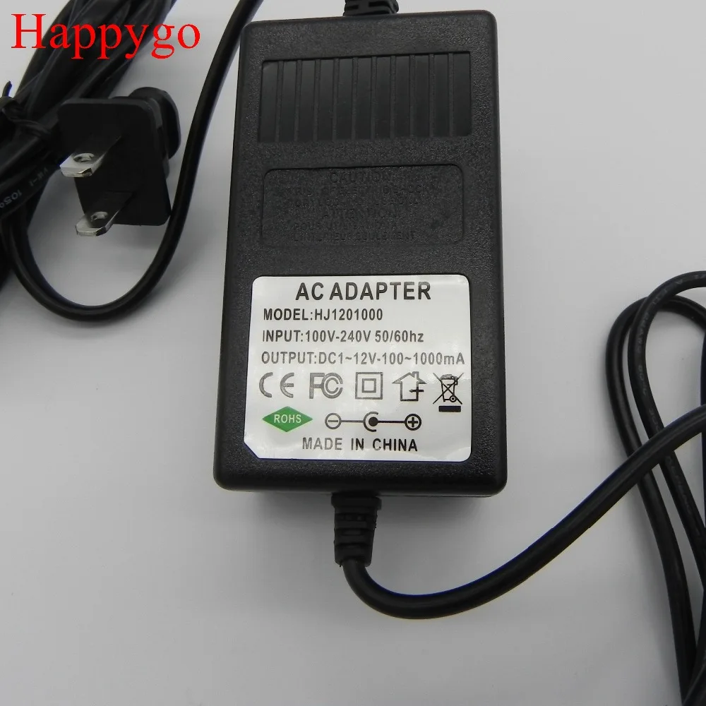 Happygo адаптер питания секс машины Вход AC 100В 240В 50/60 Гц выход DC 1 12в 100 1000ма