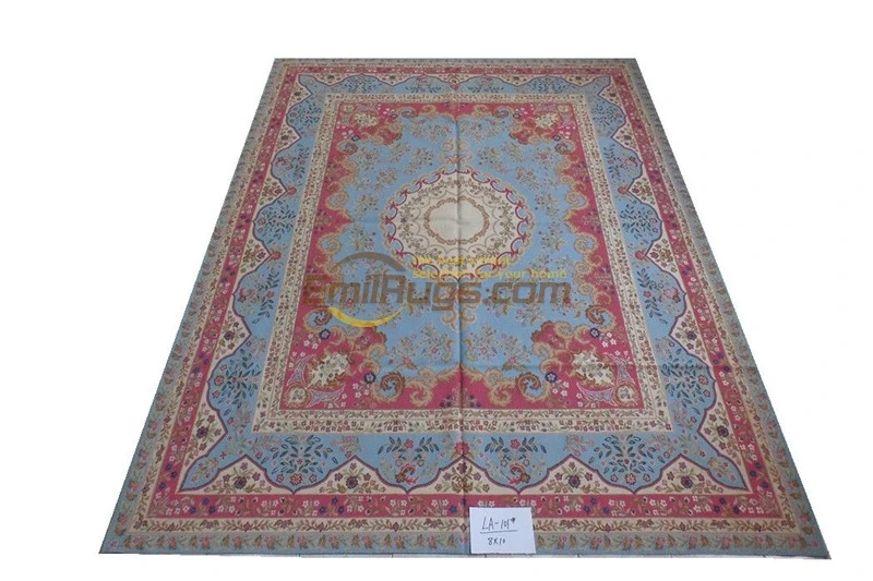Beste Tapijt Woonkamer Aubusson Tapijt Wollen Tapijt 244CMX305CM 8 'X 10 'La-101 Gc125aub Yg19