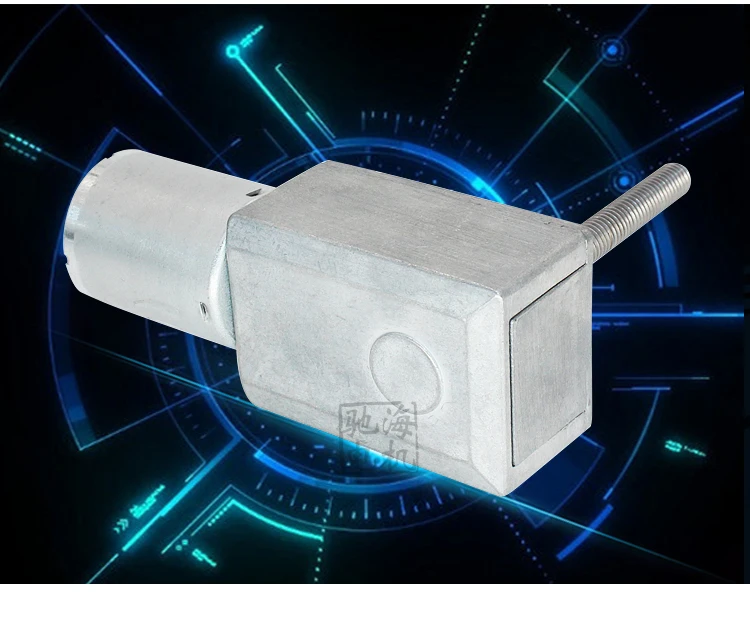 ChiHai двигатель CHW4632-370 постоянного магнитного червячного редуктора двигатель отключения питания самоблокирующийся резьбовой Вал Гайка с монтажным кронштейном