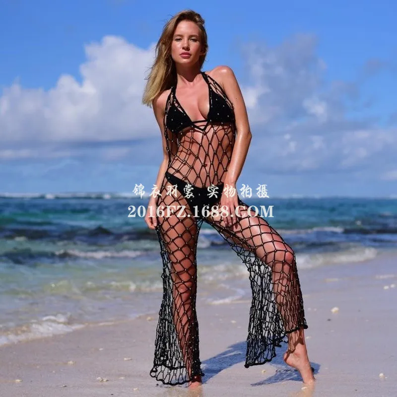 Saida De Praia женское бикини накидка пляжная одежда летнее дамское пляжное парео для