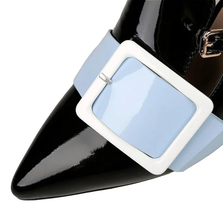 Женские босоножки из коровьей кожи с острым носком на высоком каблуке | Обувь