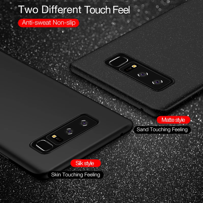 For samsung note 8 Original Cafele coque galaxy case Slim PC scrub cover note8 back cases |
