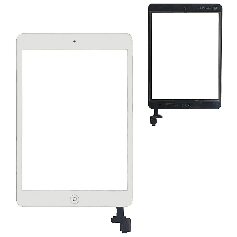 1 шт. Сенсорный экран для iPad Mini 1 2 Mini A1432 A1454 A1455 mini2 A1489 A1490 A149 планшета Сенсор кабель ИС кнопки «домой»
