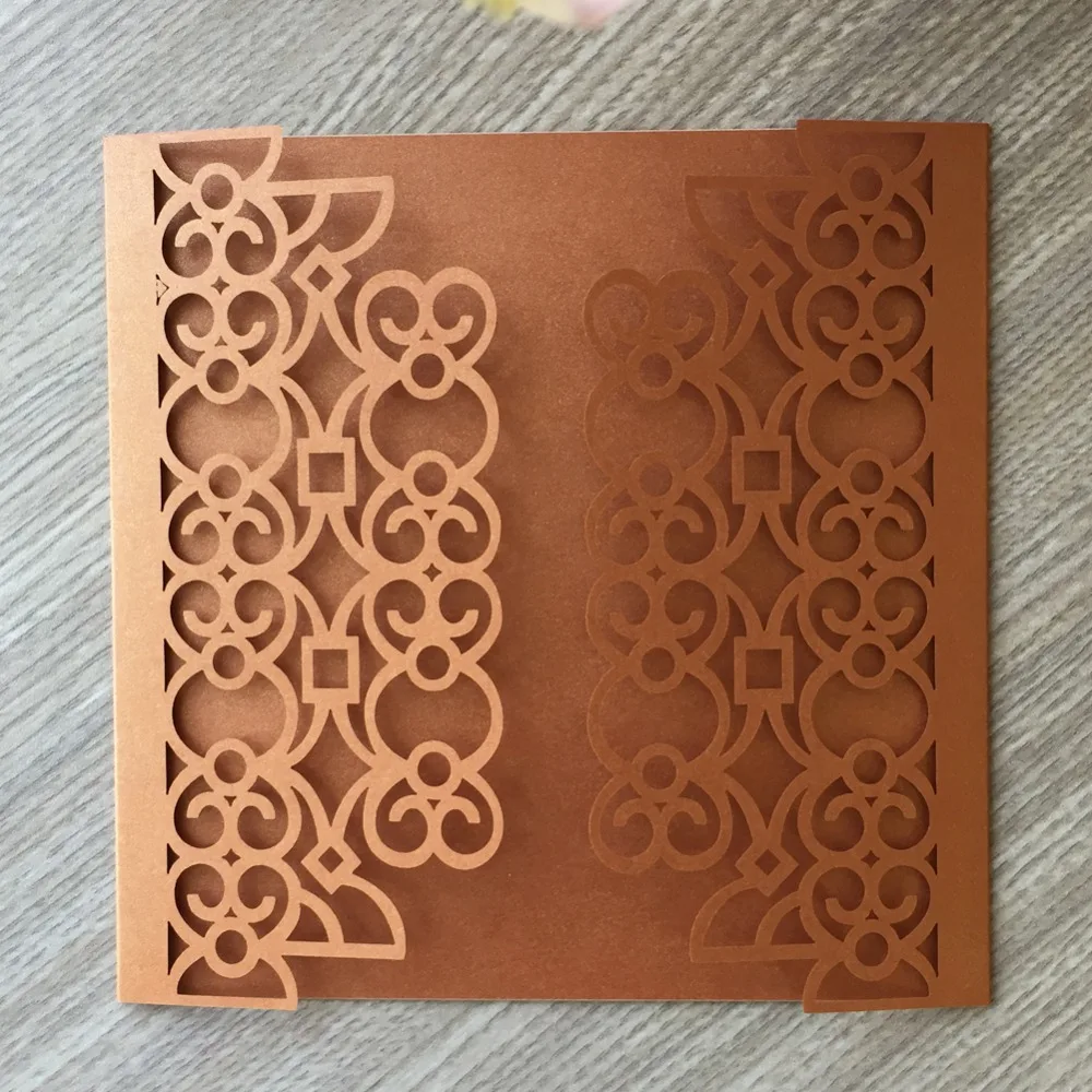 

35pcs Exquisite Laser Cut Wedding Invitation Party Supplies Greeting Blessing Card RSVP Business Invite Card