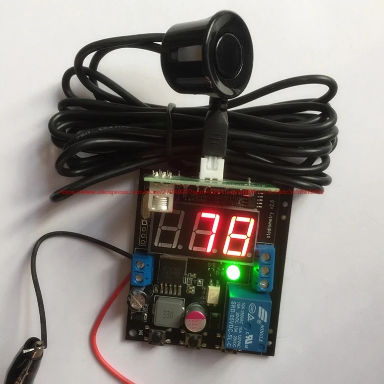 

DJL-CB-001-V1 Ultrasonic position sensor [body, object], with adjustable display distance relay output waterproof probe