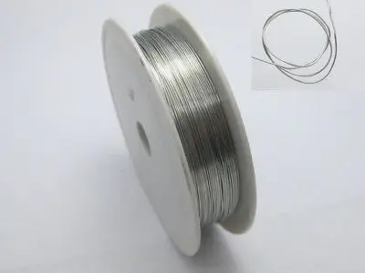 

30Metres Silver Copper Beading Jewelry Wire Craft 0.4mm