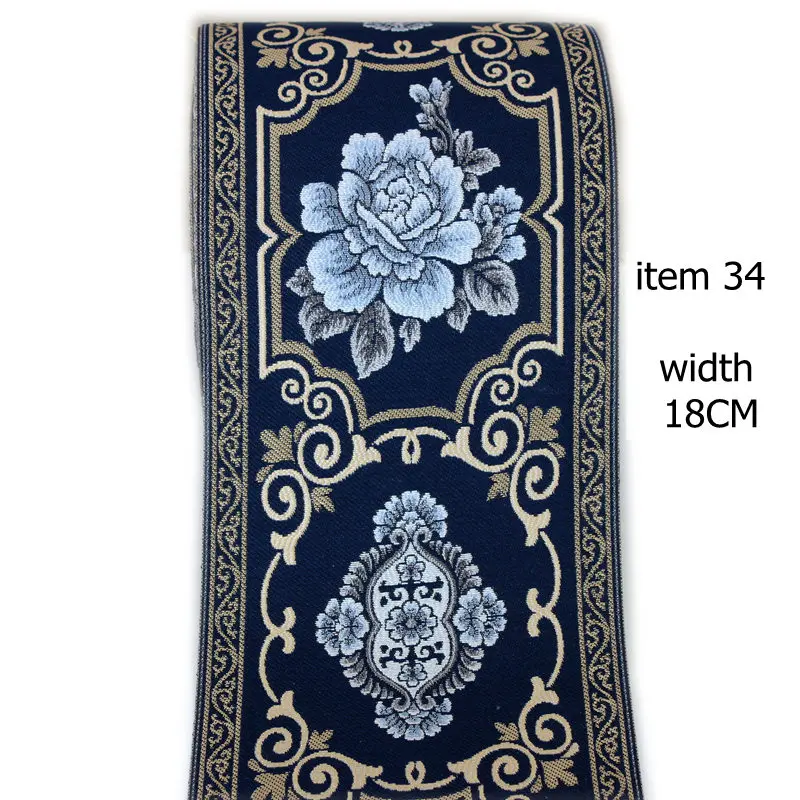 item 34--width 18cm Широкая занавеска кружевная лента вышивка кружевная ткань скатерть ручной работы Подушка Диван домашний текстиль аксессуары кружева планки лента кружево - Цвет: item 34--width 18cm