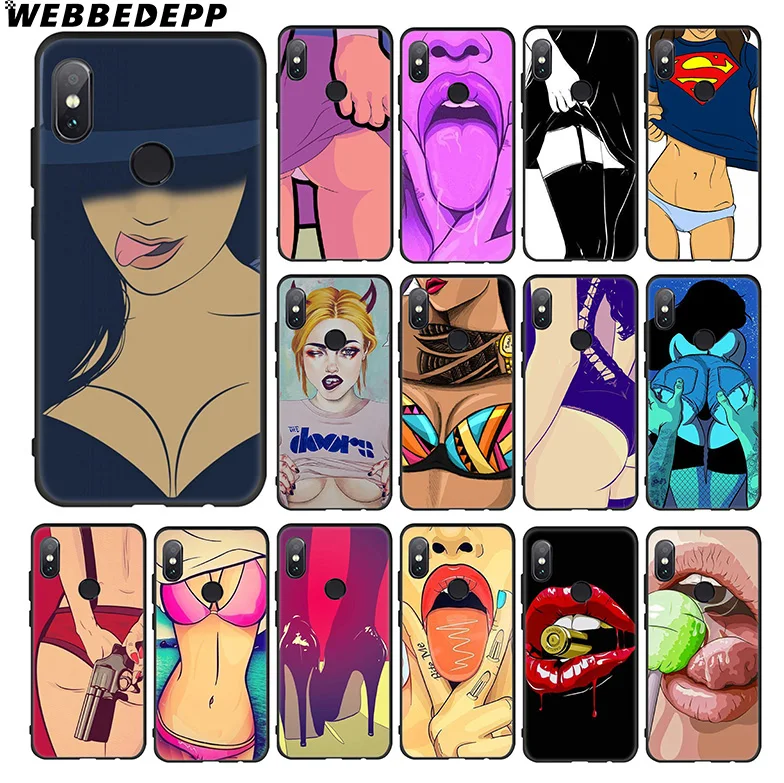 WEBBEDEPP Sexy Girl Funny Cool Soft Case for Xiaomi 9 8 SE 6 A1 A2 Lite MIA1 MIA2 MI8 MI6 MAX 3 POCOPHONE F1 |