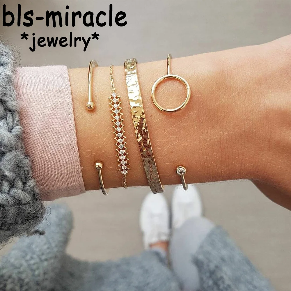 Набор браслетов Bls-miracle с шармами и бусинами-Кисточками для женщин девушек мода 2018