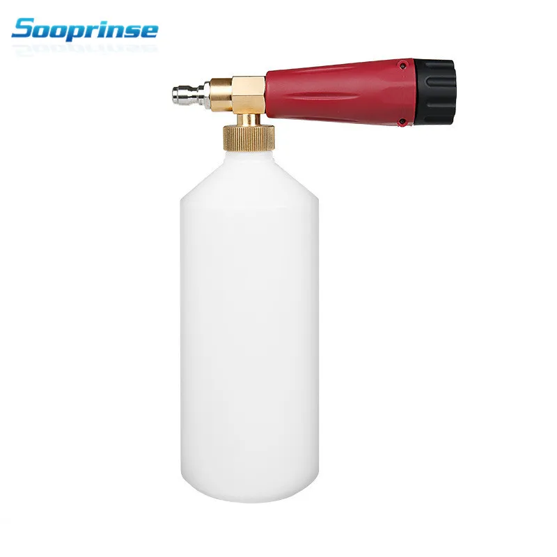 Sooprinse пенная насадка с 1/4 &quotбыстроразъемным генератором бутылка на 1 литр для