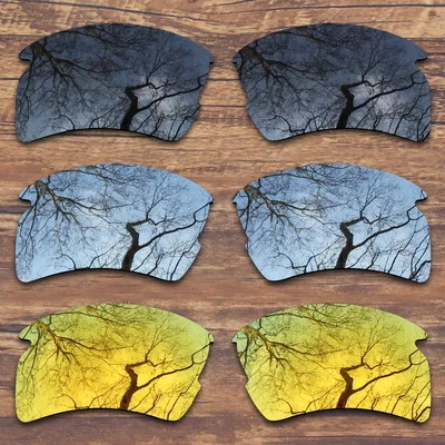 Black.Silver.Gold ToughAsNails поляризованные Сменные линзы для солнцезащитных очков Оукли Flak 2,0 XL(только линзы)-несколько вариантов - Цвет линз: Black.Silver.Gold