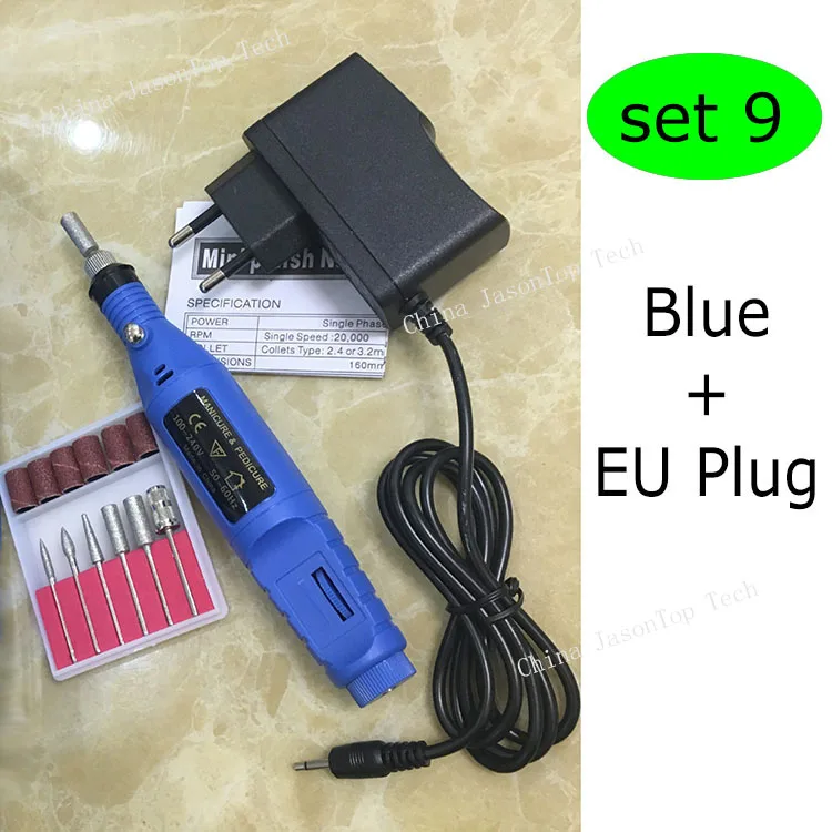 Ногтей Мощность сверла Электрические Комплект ЕС нам Штепсель Акриловая гель