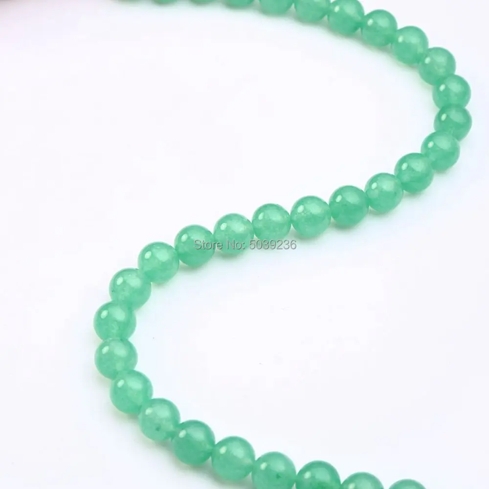 Wholesale Shallow Green Jades Beads Natural Stone Loose Spacer for Jewelry Making Necklace Bracelet DIY 4-12mm | Украшения и
