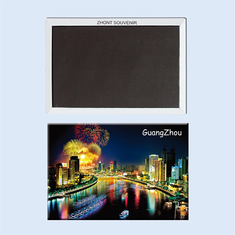 Прямоугольные магниты Гуанчжоу Чжуцзян речной ночной обзор туристский