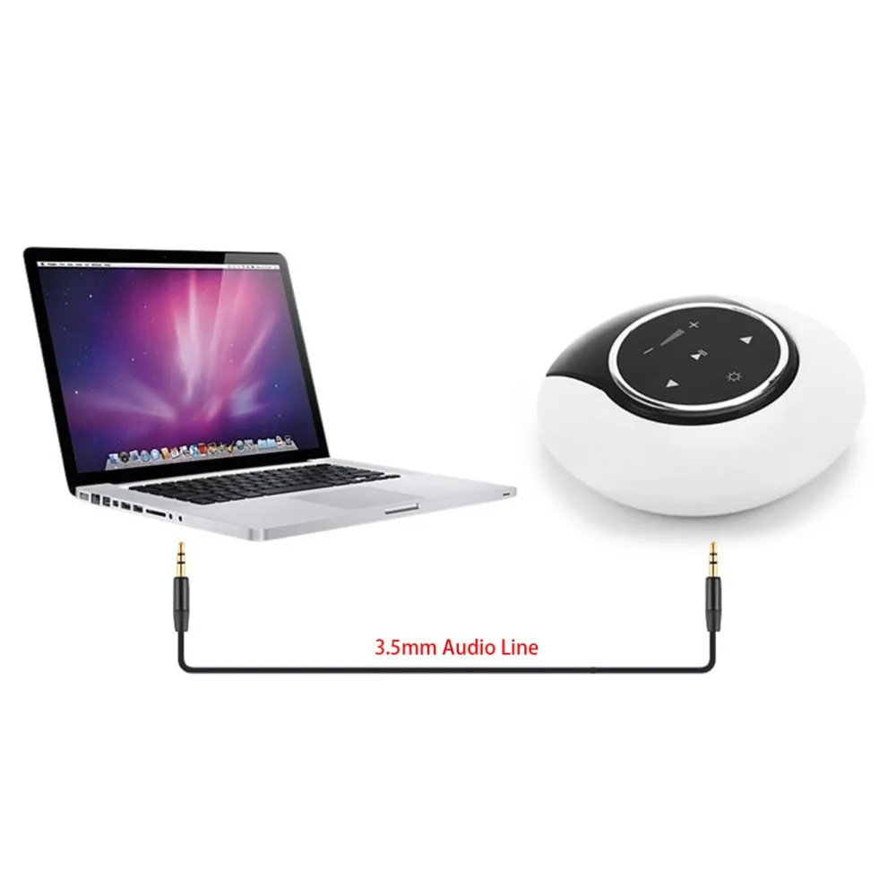 Bluetooth Динамик светодио дный ночник Moon Bay Touch Панель с окружающей среды домашнего