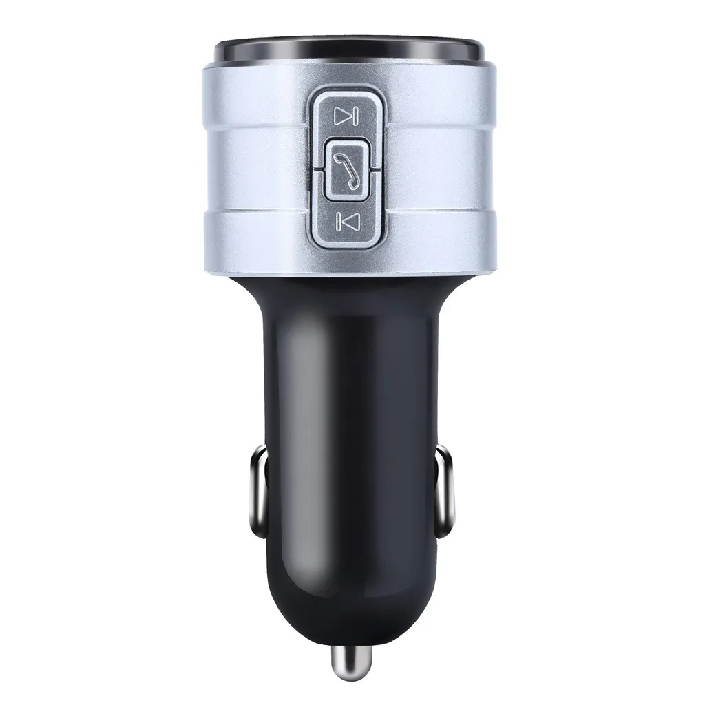 Автомобильный bluetooth-передатчик, набор, USB зарядное устройство, беспроводной радио адаптер, mp3-плеер 3.4A, hands-free, TF карта, U диск, плеер