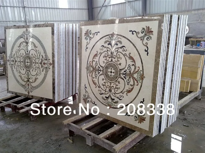 Мраморный медальон waterjet роскошный мраморный медальон|medallion| |