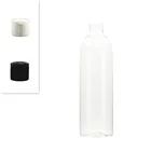 250 мл пустая круглая пластиковая бутылка cosmo, прозрачная ПЭТ бутылка с белойчерной крышкой