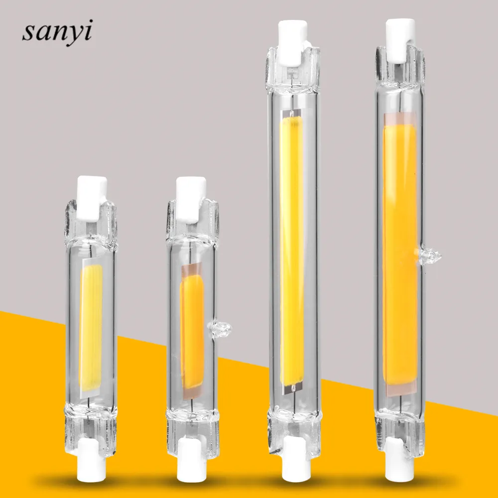 

4W/8W COB LED Tubular Light R7S Led Bulb AC220V-240V Glass+Ceramic High Quality Energy Saving Powerful LED Bulb