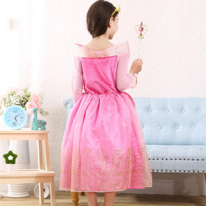 Kids Girl Sleeping Beauty Princess Cosplay Fancy Dress Formal Party Costume Christmas Present for kids Children | Детская одежда и