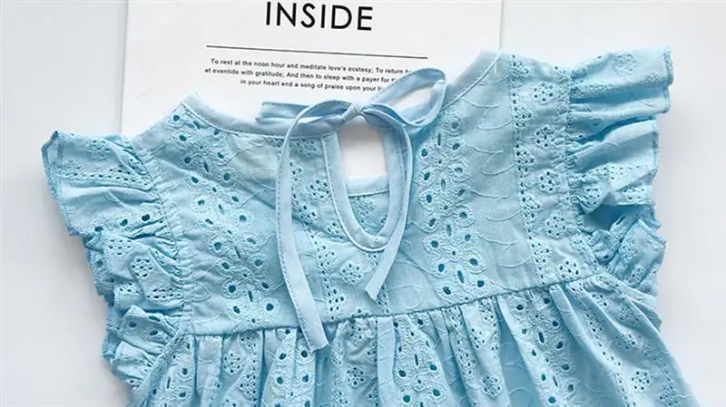 Summer Toddler Girls Brief Dresses Sleeve Children Casual Clothing New Cotton Jacquard Doll Baby Princess Tutu Dress | Детская одежда и