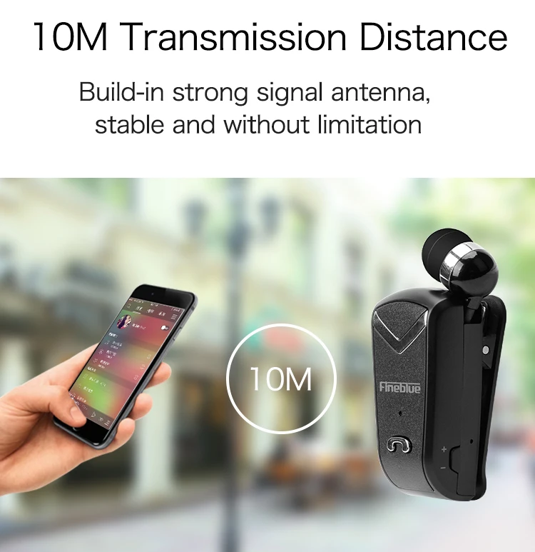 FineBlue FV2 бизнес bluetooth-гарнитура беспроводные наушники автомобильный износ зажим