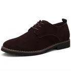 Замшевые мужские туфли на весну 2020, Повседневная модная британская обувь, мужские классические Дерби На Шнуровке Для мужчин, Винтажная обувь размера плюс 48