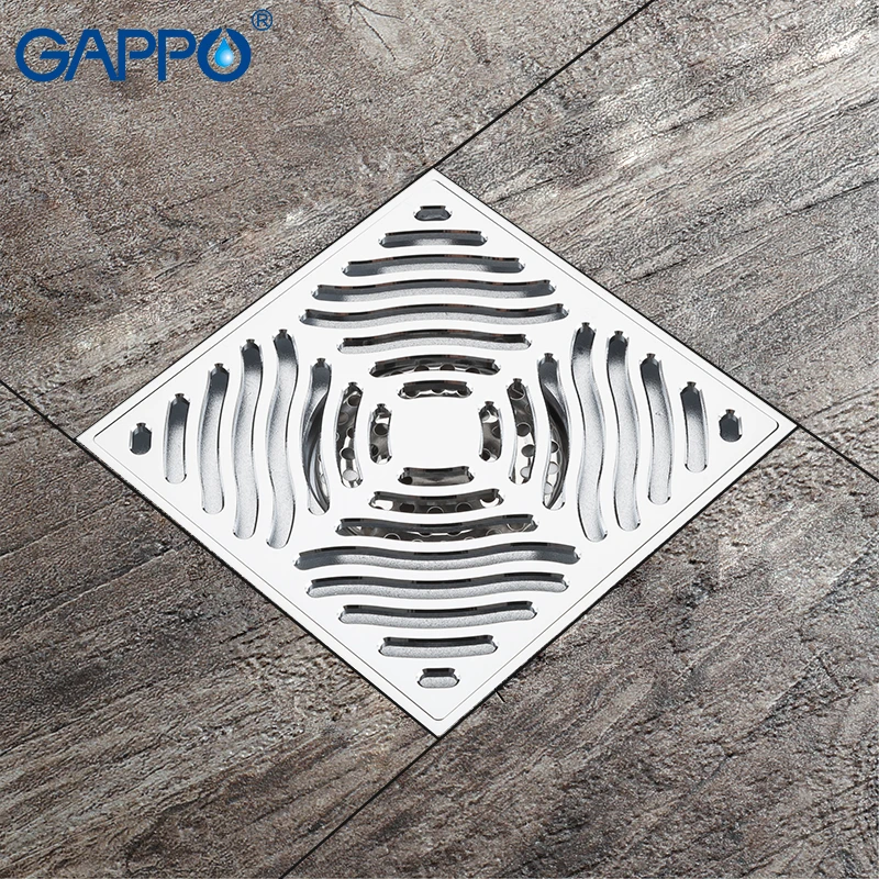 

GAPPO Drains square bathroom floor anti-odor bath drain floor drains bathroom shower drain strainer