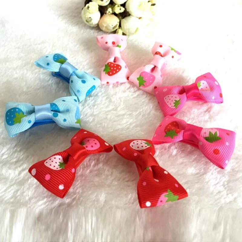2pcs 20 шт. новые детские цветочные банты повязка для волос цветная Шпилька заколка для волос Детские аксессуары для девочек - Цвет: 2pcs