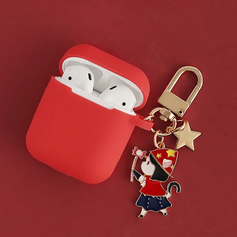 Model20 Роскошный милый мультяшный подвесной Декор силиконовые чехлы для Apple Airpods 1 2 Аксессуары Bluetooth беспроводная коробка для наушников Защитная крышка - Цвет: Model20