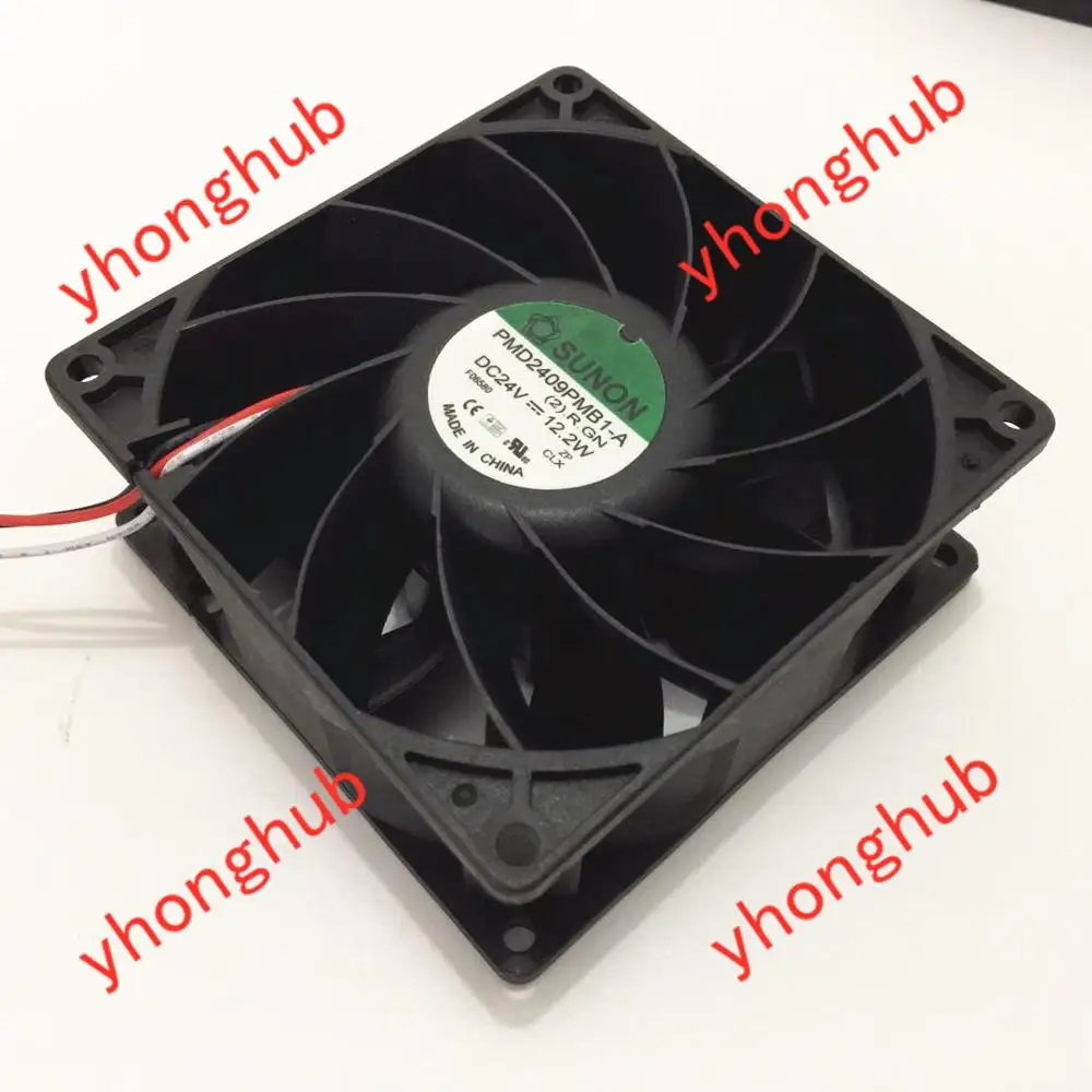 SUNON PMD2409PMB1-A (2).R.GN DC 24 В 12,2 Вт 92x92x38 мм, вентилятор охлаждения сервера