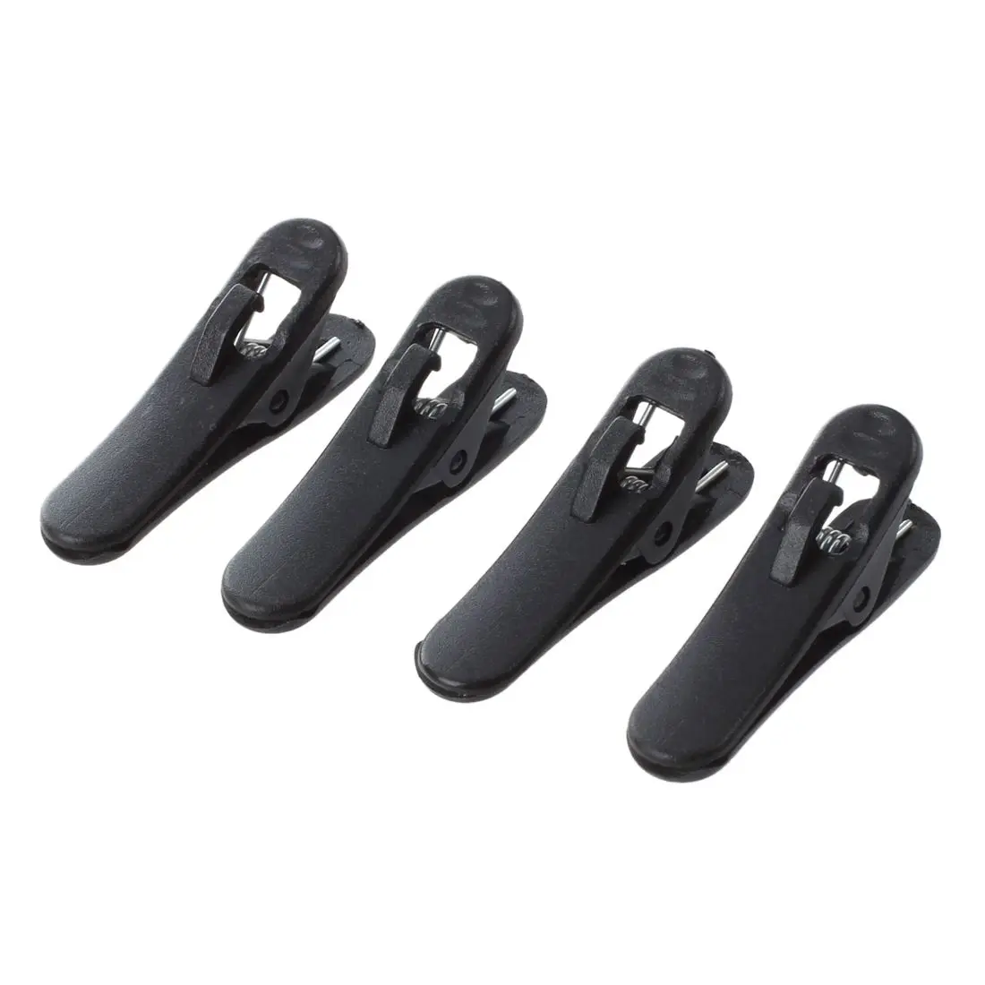50 шт del collar cordon de la solapa Monte Mic auricular cable alambre Nip Clip Negro | Электроника