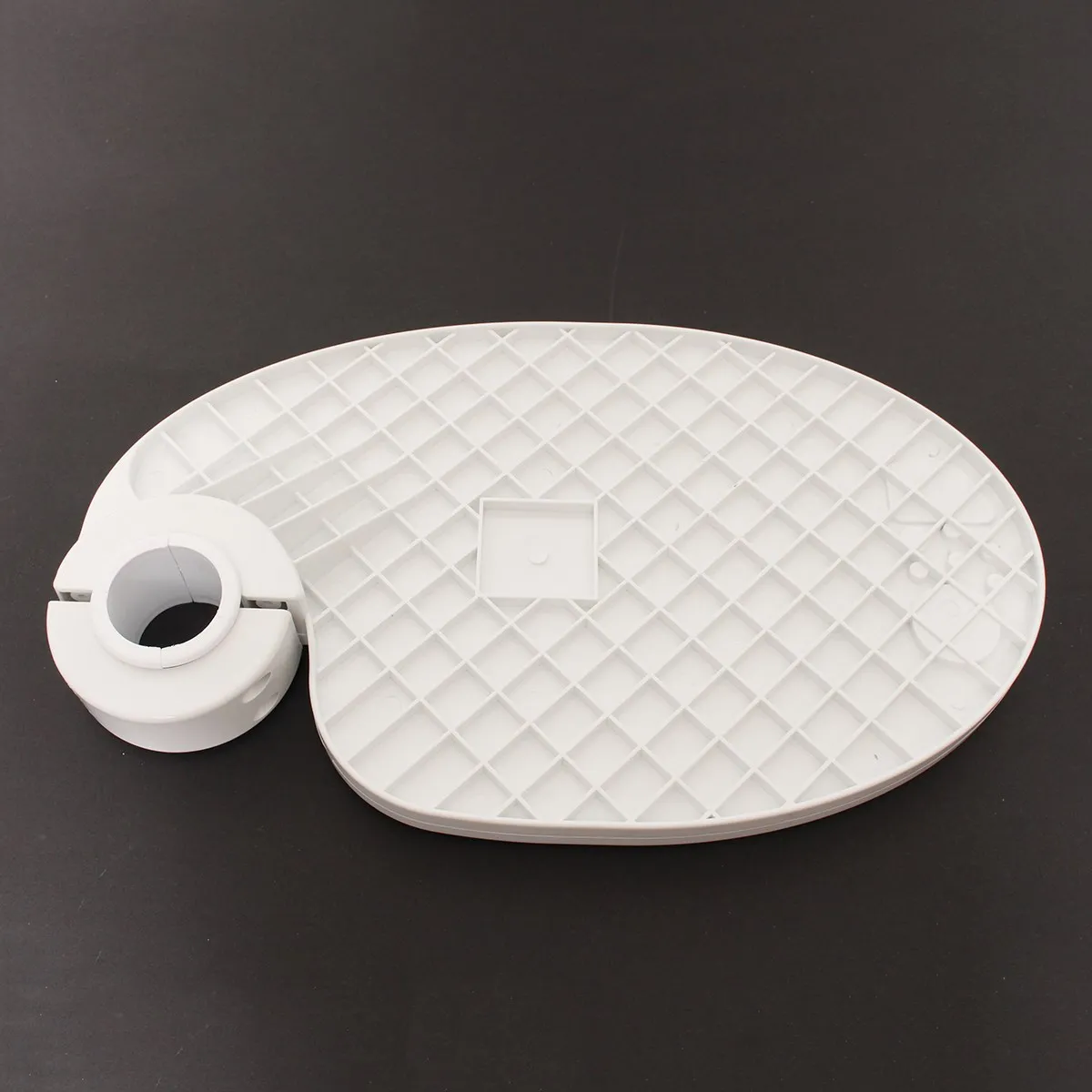 Dental Scaler Chair Plastic Rotatable Plate Post Mounted Shelf Table Oval Shape Clinic Dentistry Accessories |