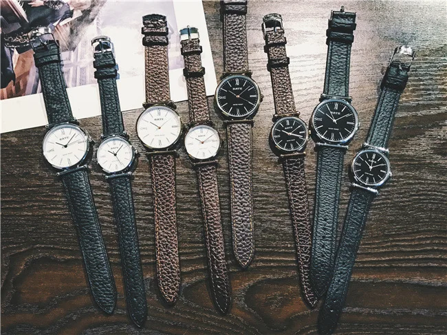 Элитный бренд кожа Часы Для мужчин Водонепроницаемый Модные Повседневные платья