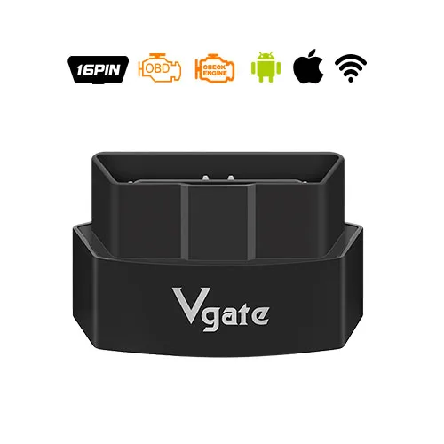Vgate iCar 3 ELM327 wi-fi OBD2 считыватель кодов Сканер для IOS Android PC V1.5 Супер Мини elm 327 icar3 wi fi - Цвет: black
