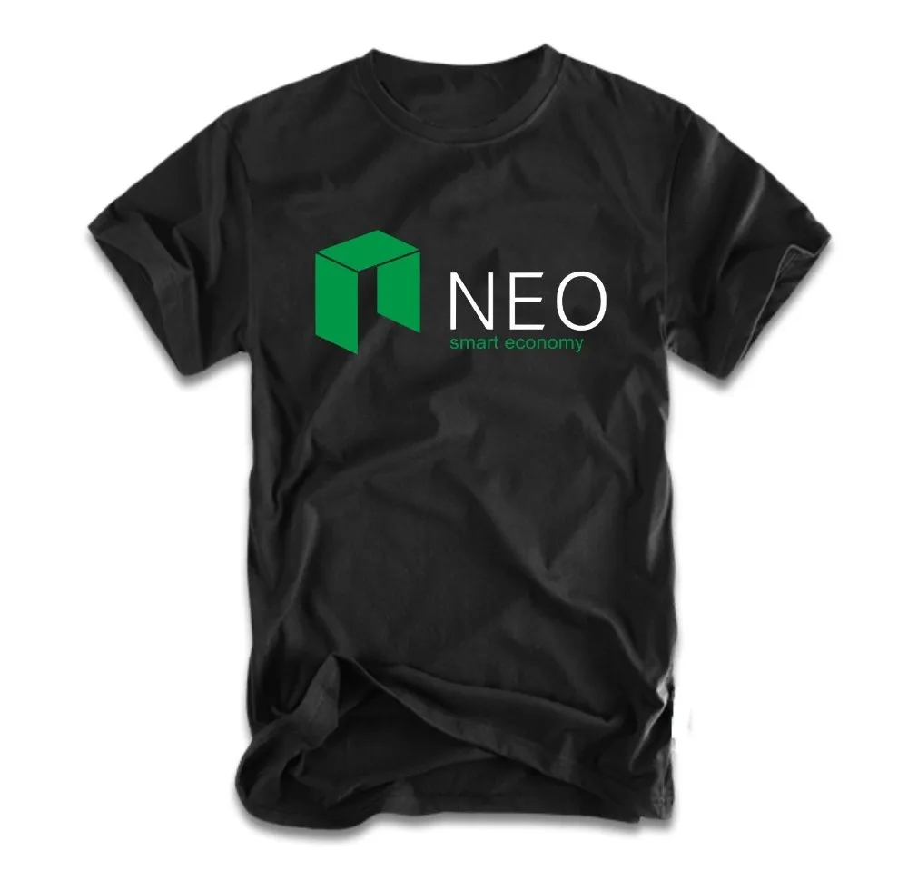 Новинка 2018 модные футболки футболка NEO для криптовалюты BTC ETH S-XXL летняя мужская