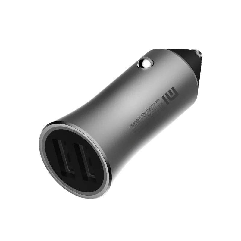 100% Original Xiaomi MI Car Charger Metal Appearance Quick Charge 2-in-1 Double USB Adapter For Tablets Mobile Phones Huawei | Мобильные