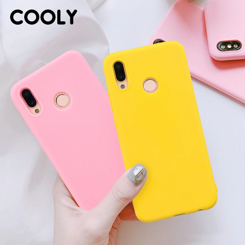 COOLY силиконовый чехол для Huawei P20 Lite чехлы P30 Pro P10 P9 P8 2017 карамельный цвет мягкий TPU |