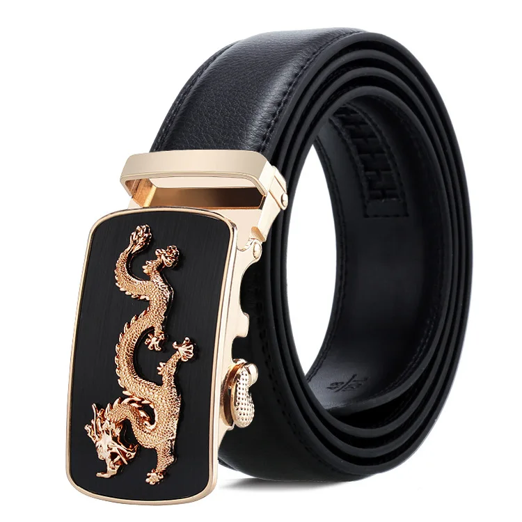 Gold K 150cm men belt with stainless steel automatic buckle for mens cow real genuine leather luxury quality brand designer belts140cm - Color: Gold K