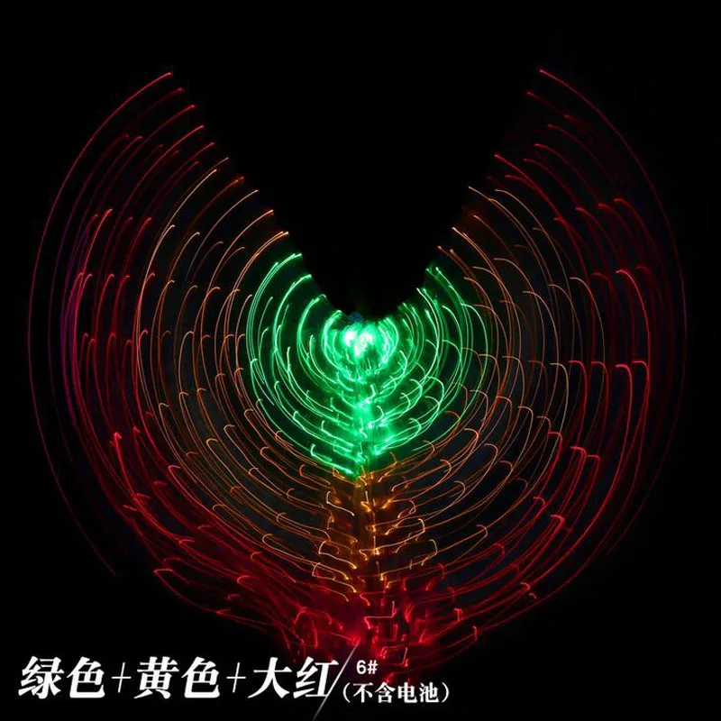 Новинка 2017 для взрослых восточные танцы светодиодсветодиодный крылья Исиды