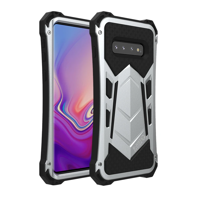 Повседневный водонепроницаемый чехол для Samsung Galaxy S10 Plus Роскошный Алюминиевый