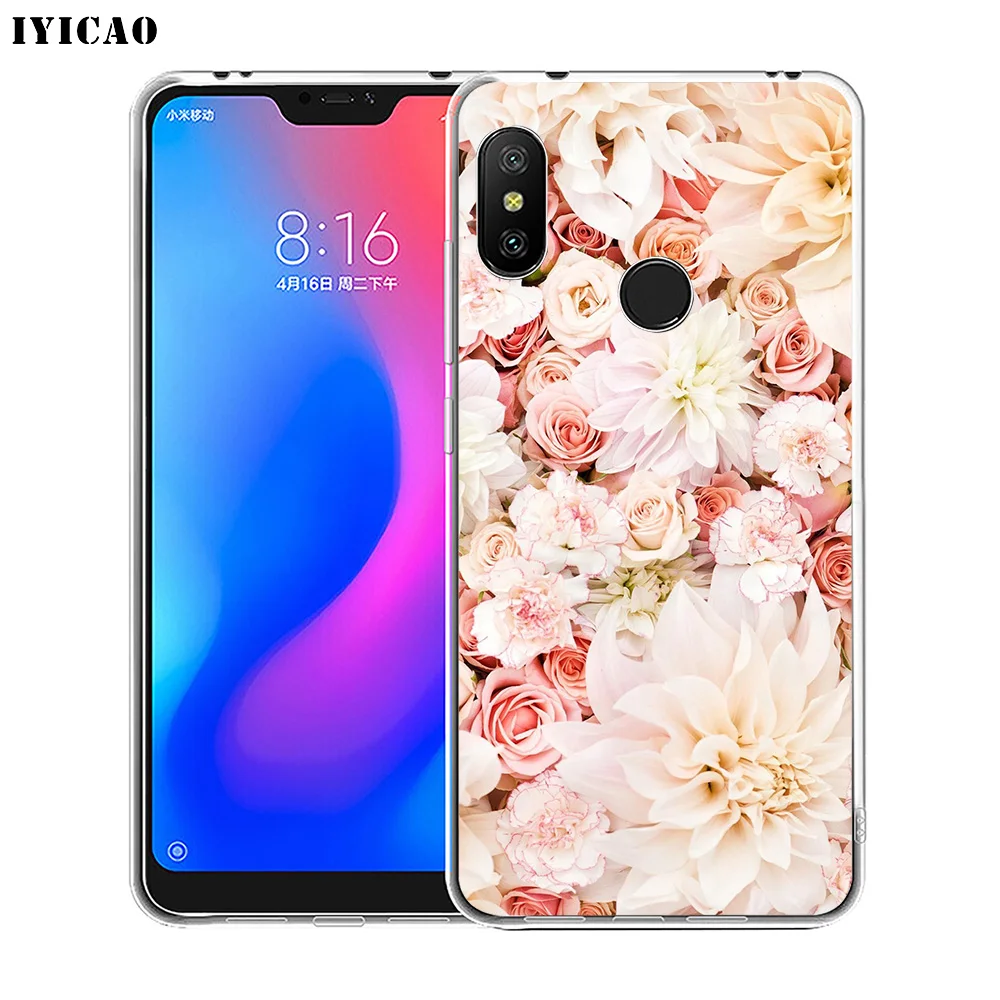 IYICAO винтажный цветочный Мягкий силиконовый чехол для телефона Xiaomi Redmi 4A 5A 6A Note 7 6 5