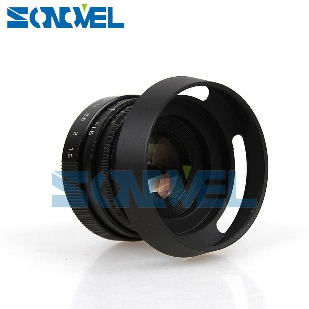Объектив видеонаблюдения Fujian F1.6 35 мм с креплением C и блендой для Sony E Mount